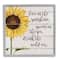 Stupell Industries Live In Sunshine Drink Wild Air Phrase Sunflower Framed Wall Art